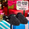 imageDearfoams Womens Memory Foam House Shoes Gifts for Her Paris Scuff SlipperBlack