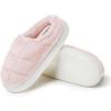 imageDearfoams Womens Quilted Cloud Puff Lightweight Cozy Shea Clog with Platform Cushioned Outsole SlipperPowder Pink