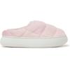 imageDearfoams Womens Quilted Cloud Puff Lightweight Cozy Shea Clog with Platform Cushioned Outsole SlipperPowder Pink