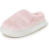 imageDearfoams Womens Quilted Cloud Puff Lightweight Cozy Shea Clog with Platform Cushioned Outsole SlipperPowder Pink