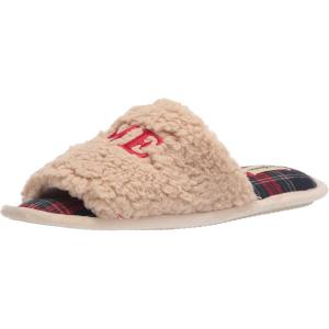 imageDearfoams Womens Lane Giftable Holiday Slide with Novelty Sayings Applique SlipperHome