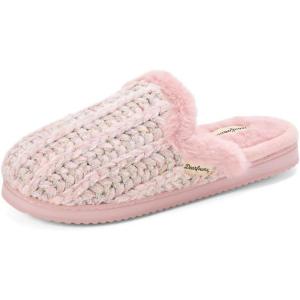 imageDearfoams Womens Memory Foam House Shoes Gifts for Her Paris Scuff SlipperPale Mauve