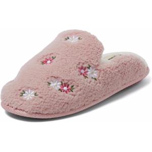 imageDearfoams Womens Novelty Gift Teddy Sherpa Scuff Slip On House Shoe SlipperPink