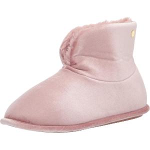 imageDearfoams womens Sara Velour BootieSlipperShiny Pale Mauve