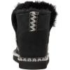 imageDearfoams Womens Fireside Shearling Water Resistant IndoorOutdoor Foldover Boot SlipperBlack Taping