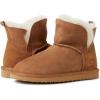 imageDearfoams Womens Fireside Shearling Water Resistant IndoorOutdoor Foldover Boot SlipperChestnut