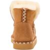 imageDearfoams Womens Fireside Shearling Water Resistant IndoorOutdoor Foldover Boot SlipperChestnut Taping