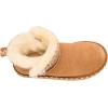imageDearfoams Womens Fireside Shearling Water Resistant IndoorOutdoor Foldover Boot SlipperChestnut Taping
