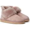 imageDearfoams Womens Fireside Shearling Water Resistant IndoorOutdoor Foldover Boot SlipperDusty Pink