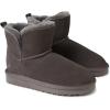 imageFireside by Dearfoams UnisexChild Bunbury Shearling IndoorOutdoor Folddown Boot FashionGrey