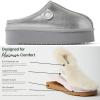 imageFireside by Dearfoams womens Queenstown Genuine Shearling Platform Clog Slippers Suede Clogs for Indoor ampamp OutdoorSilver Platform