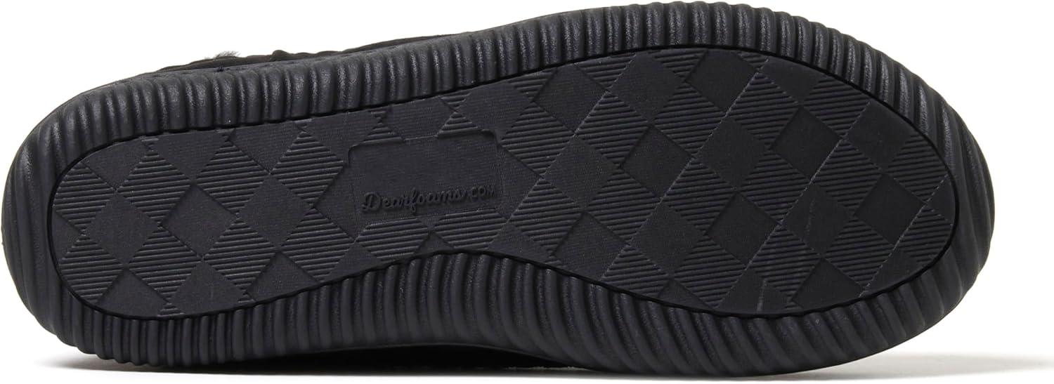 imageDearfoams Mens Brixen IndoorOutdoor Memory Foam Boot Alpine Camping Cozy Slipper House Shoe AnkleBlack