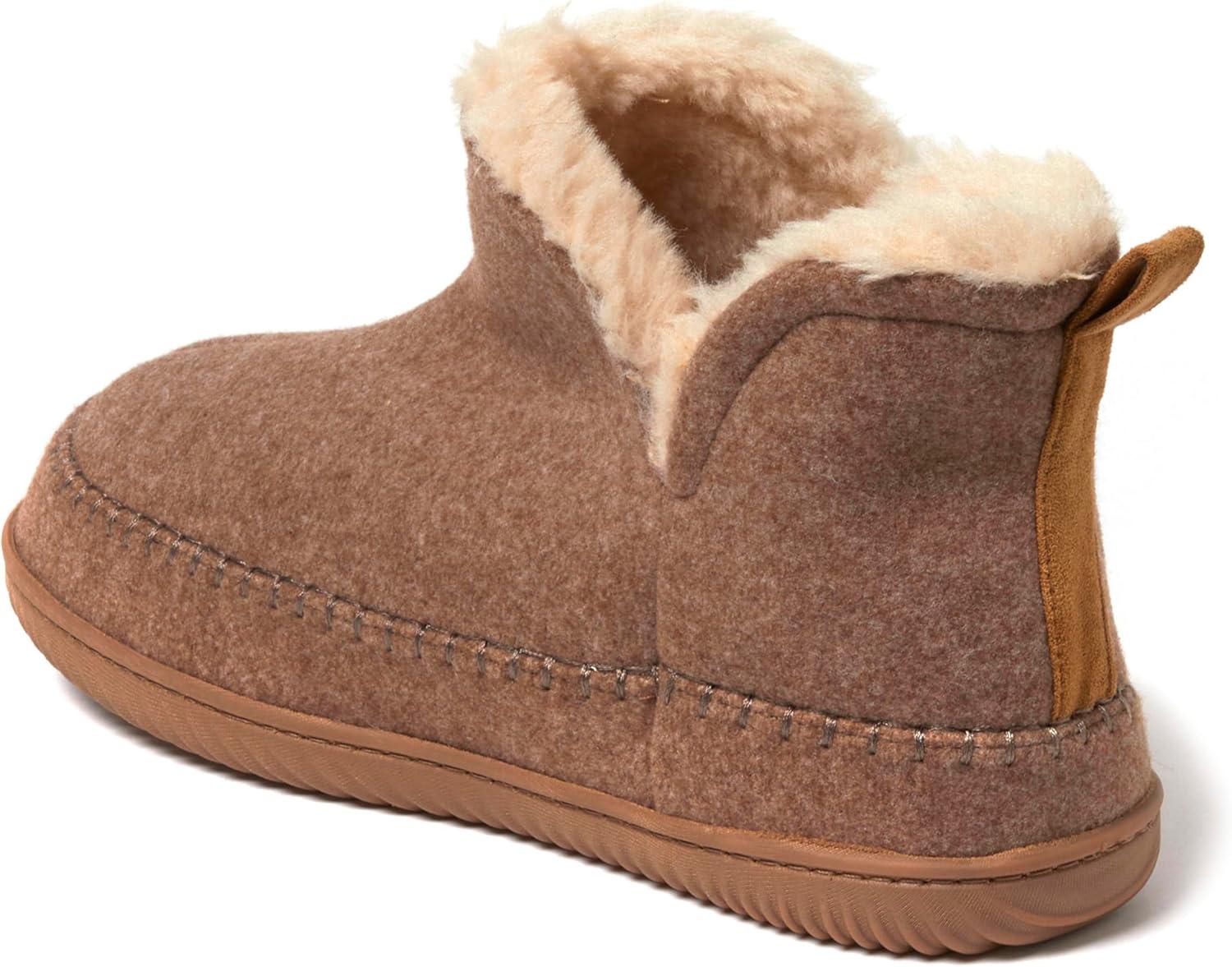 imageDearfoams Mens Brixen IndoorOutdoor Memory Foam Boot Alpine Camping Cozy Slipper House Shoe AnkleChestnut