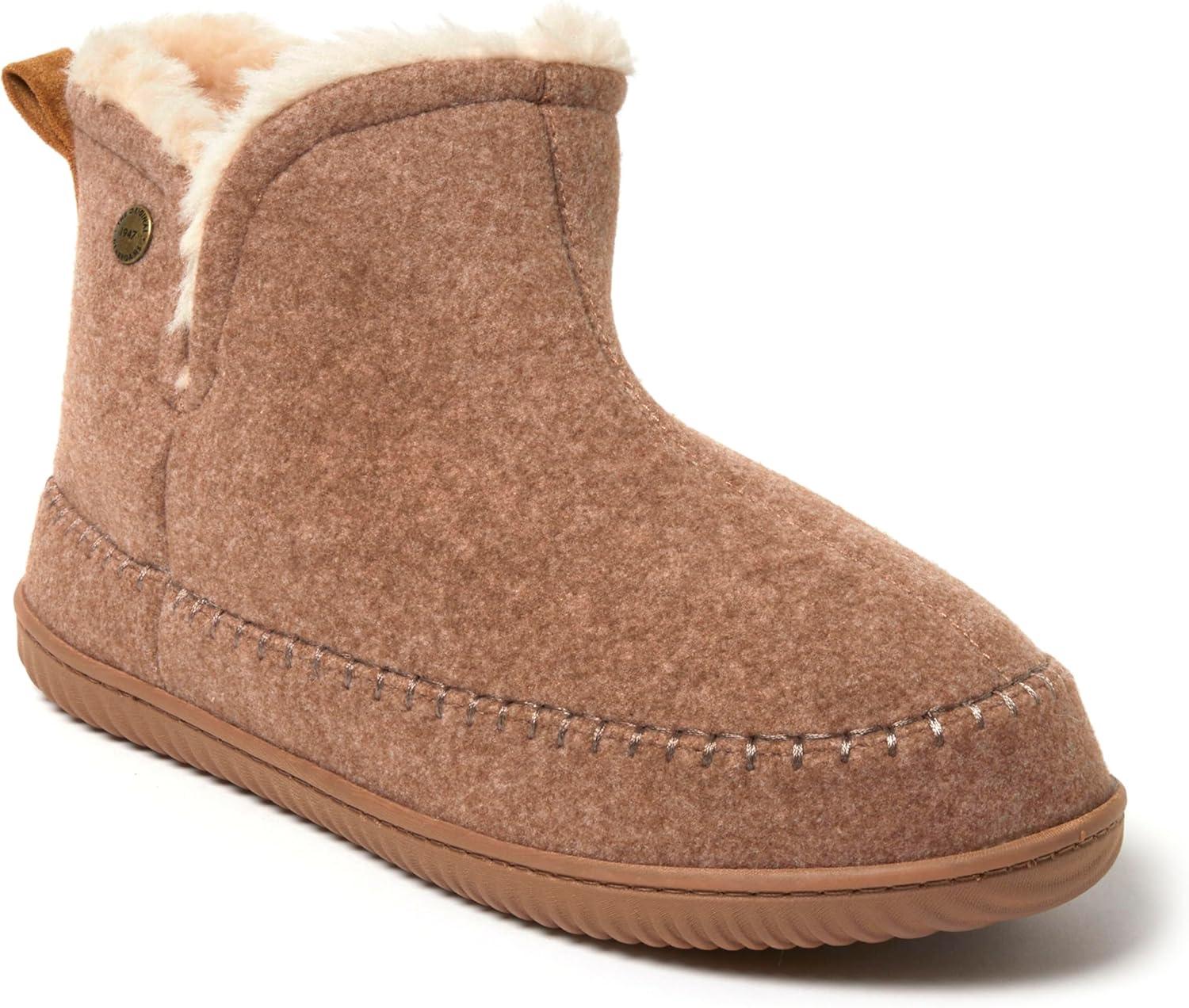 imageDearfoams Mens Brixen IndoorOutdoor Memory Foam Boot Alpine Camping Cozy Slipper House Shoe AnkleChestnut