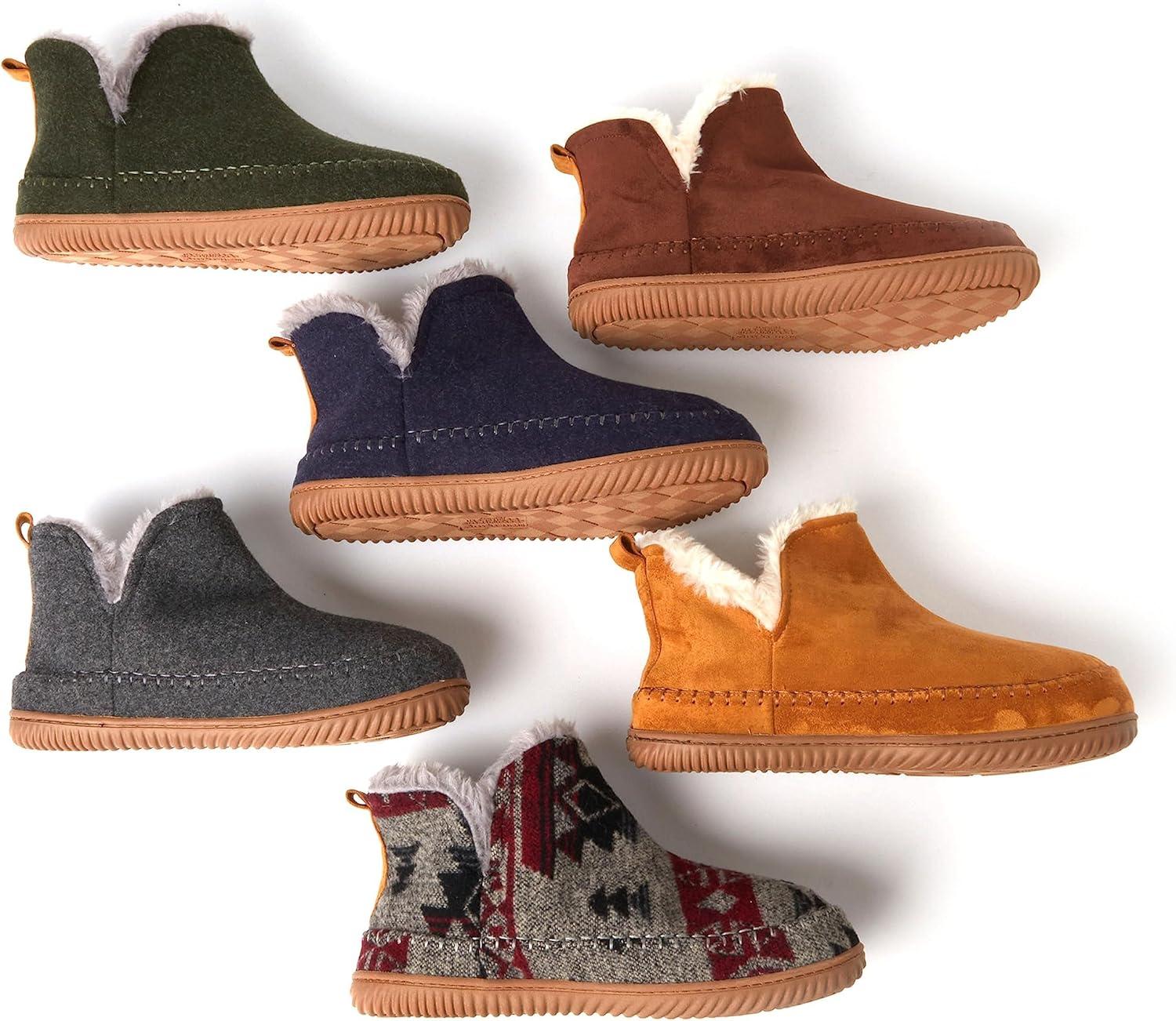 imageDearfoams Mens Brixen IndoorOutdoor Memory Foam Boot Alpine Camping Cozy Slipper House Shoe AnkleWhiskey