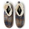 imageDearfoams Mens Brixen IndoorOutdoor Memory Foam Boot Alpine Camping Cozy Slipper House Shoe AnkleBlue Plaid