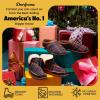 imageDearfoams Mens Brixen IndoorOutdoor Memory Foam Boot Alpine Camping Cozy Slipper House Shoe AnkleNavy Plaid