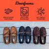 imageDearfoams Mens Microsuede Moccasin with Tie SlipperBrown