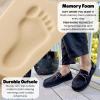 imageDearfoams Mens Microsuede Moccasin with Tie SlipperSolid Black