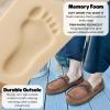 imageDearfoams Mens Microsuede Moccasin with Tie SlipperTan
