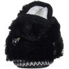 imageDearfoams UnisexChild Charlotte faux faux fur Bootie SlipperBlack