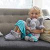 imageDearfoams UnisexChild Charlotte faux faux fur Bootie SlipperGrey Frost