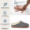 imageDearfoams Womens Alpine Bern Clog SlipperGrey Heather