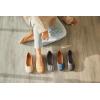 imageDearfoams Womens Fashion Casual Comfortable Slip on Misty Ballet FlatsBlack Solid