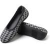 imageDearfoams Womens Fashion Casual Comfortable Slip on Misty Ballet FlatsGrey Houndstooth