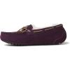 imageDearfoams Womens Fireside Victoria Genuine Shearling IndoorOutdoor Moccasin With Tie SlippersAubergine