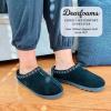 imageDearfoams Womens Genuine Suede Clogs Doreen Memory Foam House Slippers Indoor House ShoesBlack 2