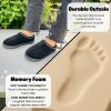imageDearfoams Womens Genuine Suede Clogs Doreen Memory Foam House Slippers Indoor House ShoesBlack 2