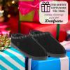 imageDearfoams Womens Genuine Suede Clogs Doreen Memory Foam House Slippers Indoor House ShoesBlack 2