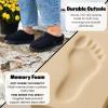 imageDearfoams Womens Genuine Suede Clogs Doreen Memory Foam House Slippers Indoor House ShoesBlack