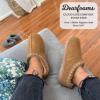 imageDearfoams Womens Genuine Suede Clogs Doreen Memory Foam House Slippers Indoor House ShoesChestnut 2