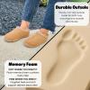 imageDearfoams Womens Genuine Suede Clogs Doreen Memory Foam House Slippers Indoor House ShoesChestnut 2