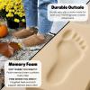 imageDearfoams Womens Genuine Suede Clogs Doreen Memory Foam House Slippers Indoor House ShoesChestnut