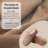 imageDearfoams Womens Genuine Suede Clogs Doreen Memory Foam House Slippers Indoor House ShoesDusty Pink
