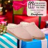 imageDearfoams Womens Genuine Suede Clogs Doreen Memory Foam House Slippers Indoor House ShoesDusty Pink