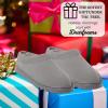 imageDearfoams Womens Genuine Suede Clogs Doreen Memory Foam House Slippers Indoor House ShoesGrey