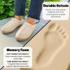 imageDearfoams Womens Genuine Suede Clogs Doreen Memory Foam House Slippers Indoor House ShoesSand
