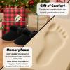 imageDearfoams Womens Memory Foam Cozy Soft House Slippers Gifts for Women Hannah Knit Clog House ShoesBlack Solid