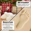 imageDearfoams Womens Memory Foam Cozy Soft House Slippers Gifts for Women Hannah Knit Clog House ShoesCream