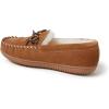 imageFireside by Dearfoams Womens Alice Springs Shearling IndoorOutdoor Moccasin SlipperChestnut
