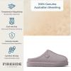 imageFireside by Dearfoams Womens Greta Genuine Shearling Clog Slippers 100 Natural Suede Clogs for Outdoor ampamp IndoorLilac