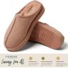 imageFireside by Dearfoams Womens Greta Genuine Shearling Clog Slippers 100 Natural Suede Clogs for Outdoor ampamp IndoorPeach Dust