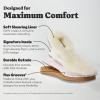 imageFireside by Dearfoams Womens Greta Genuine Shearling Clog Slippers 100 Natural Suede Clogs for Outdoor ampamp IndoorPink