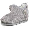 imageDearfoams UnisexChild Charlotte faux faux fur Bootie SlipperGrey Frost