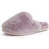 imageFireside by Dearfoams womens Shelly Beach All Over Genuine Shearling Easy onOff ScuffFrosted Plum