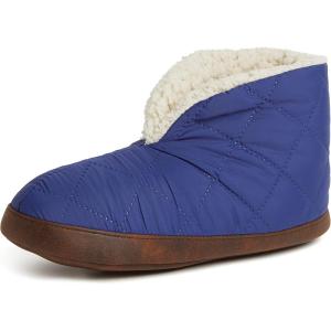 imageDearfoams Womens Heritage Warm Up Bootie SlipperPeacoat Nylon